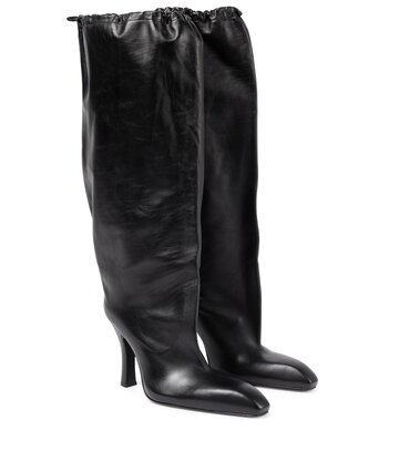 Balenciaga Falkon leather boots in black