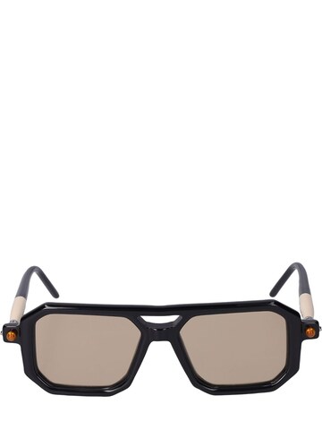 KUBORAUM BERLIN P8 Squared Acetate Sunglasses in black / brown