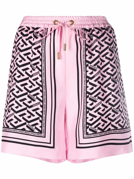 Versace La Greca print shorts - Pink