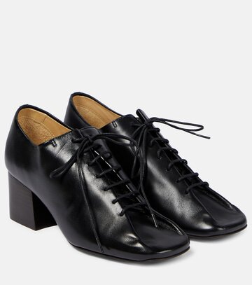 lemaire souris derby leather pumps in black