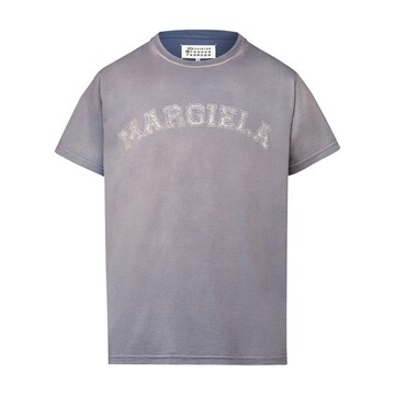 Maison Margiela Logo cotton jersey T-shirt in lilac