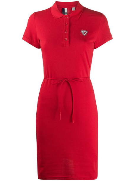 Rossignol polo dress in red