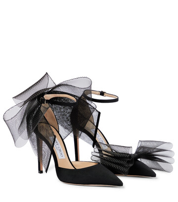 Jimmy Choo Averly 100 bow-detail pumps in black