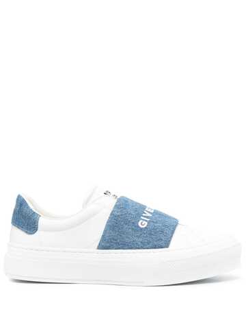 givenchy 4g motif slip-on sneakers - white