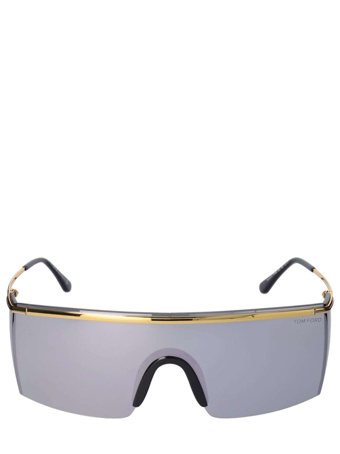 TOM FORD Pavlos Squared Metal Sunglasses in gold