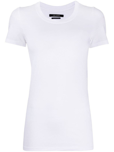 Isabel Marant scoop-neck jersey T-shirt in white