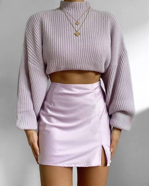 sweater, skirt - Wheretoget