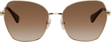 cartier gold 'c de cartier' signature sunglasses