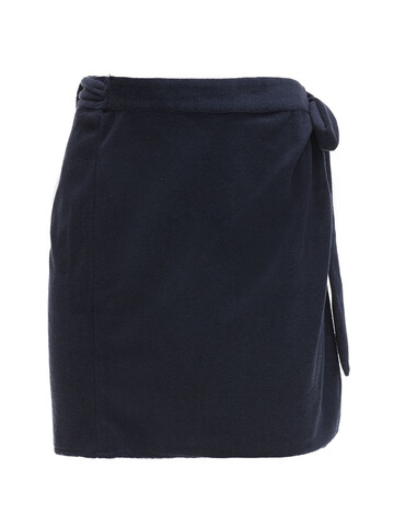 CIAO LUCIA Ponza Cotton Terry Mini Skirt in navy