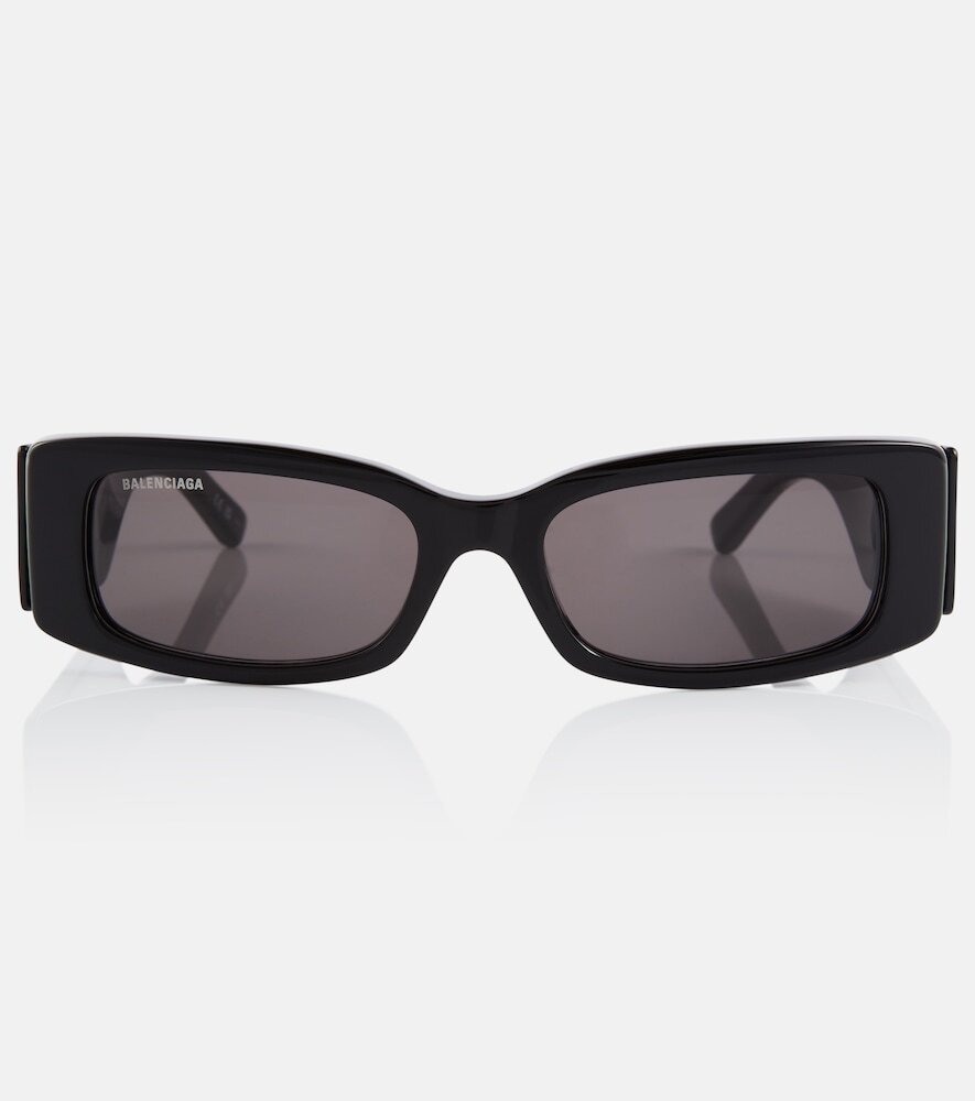Balenciaga Max rectangular sunglasses in black