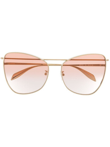 Alexander McQueen Eyewear AM0228S 004 sunglasses in gold