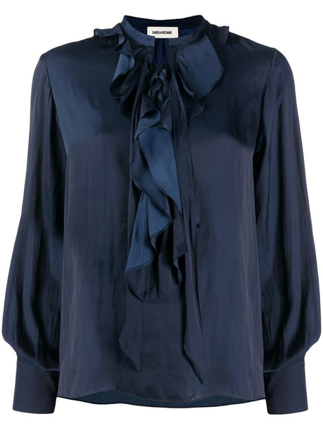Zadig&Voltaire Turner tunic top in blue