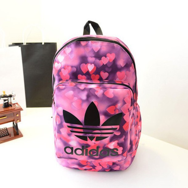 pink adidas school bags