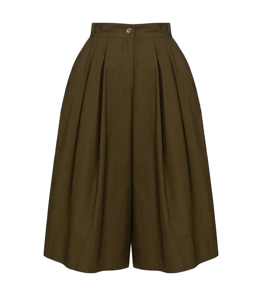 Moncler Genius 1 MONCLER JW ANDERSON cotton culottes in green