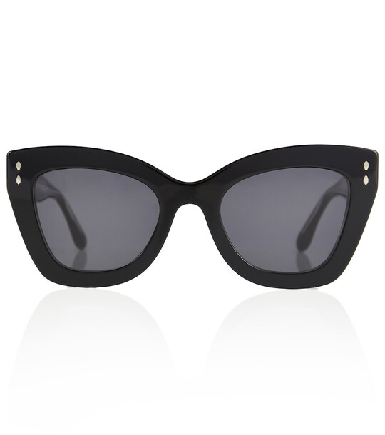 Isabel Marant Logo-detailed cat-eye sunglasses in black