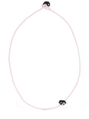 PURA UTZ Simple Yin Yang Collar Necklace in pink / multi