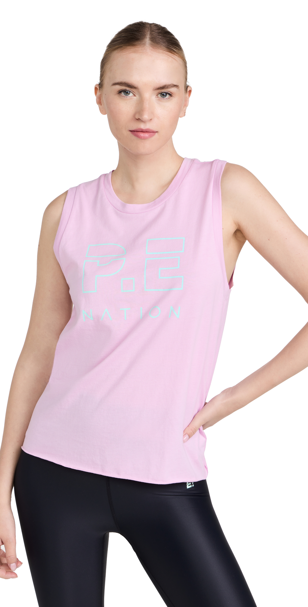 P.E NATION Shuffle Tank in pink / lavender