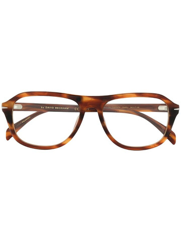 Eyewear by David Beckham tortoise shell round sunglasses in brown