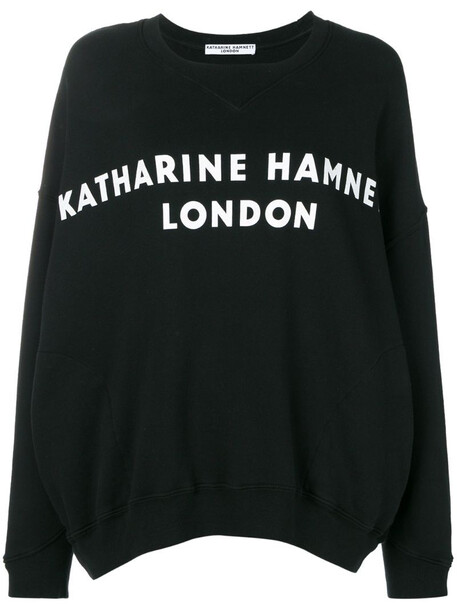 Katharine Hamnett London logo print sweatshirt in black