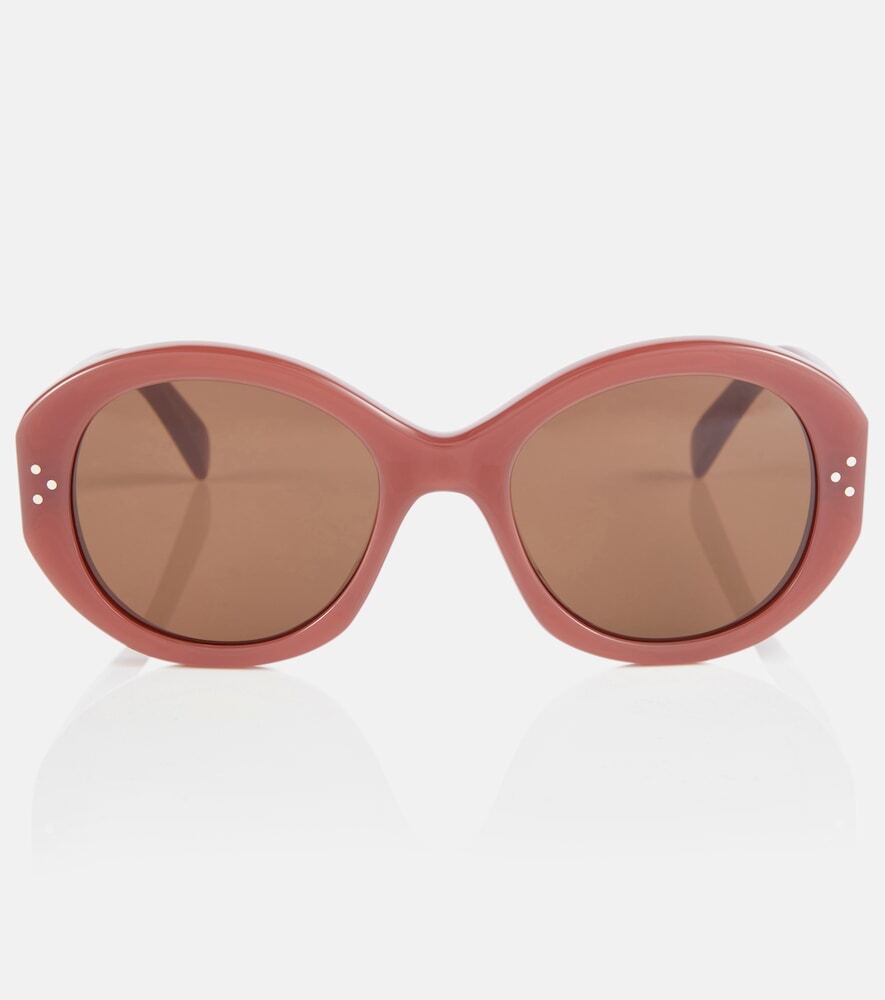 Celine Eyewear Bold round sunglasses in red