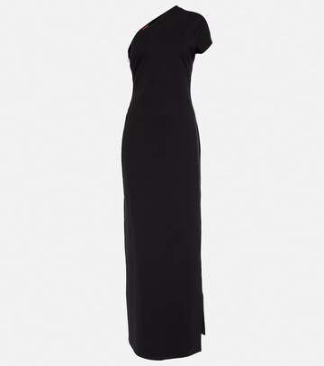 staud adalynn one-shoulder maxi dress in black