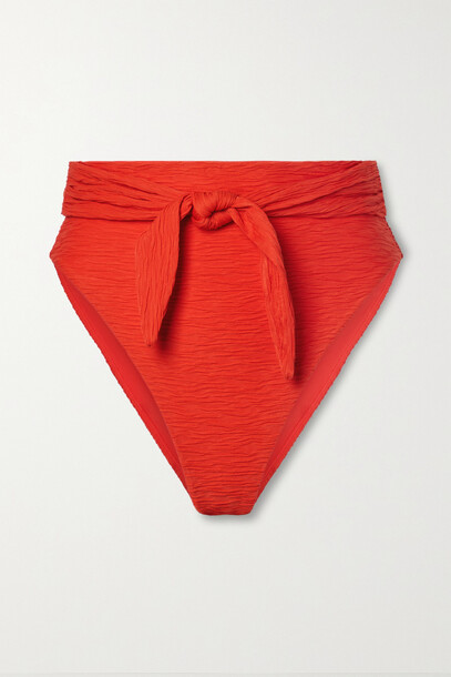 Mara Hoffman - Goldie Ribbed Recycled Bikini Briefs - Red