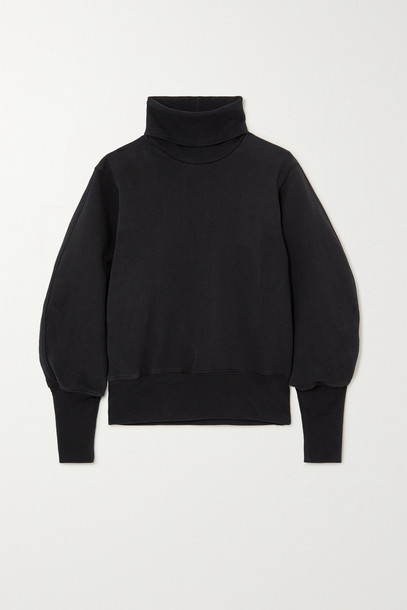 AGOLDE - Cotton-jersey Turtleneck Sweatshirt - Black