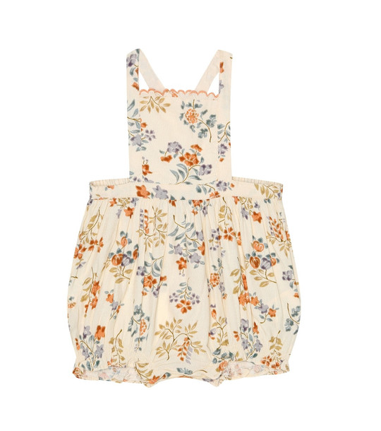 Caramel Baby Moorgate floral playsuit in white
