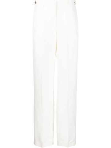 msgm high-rise tailored trousers - white