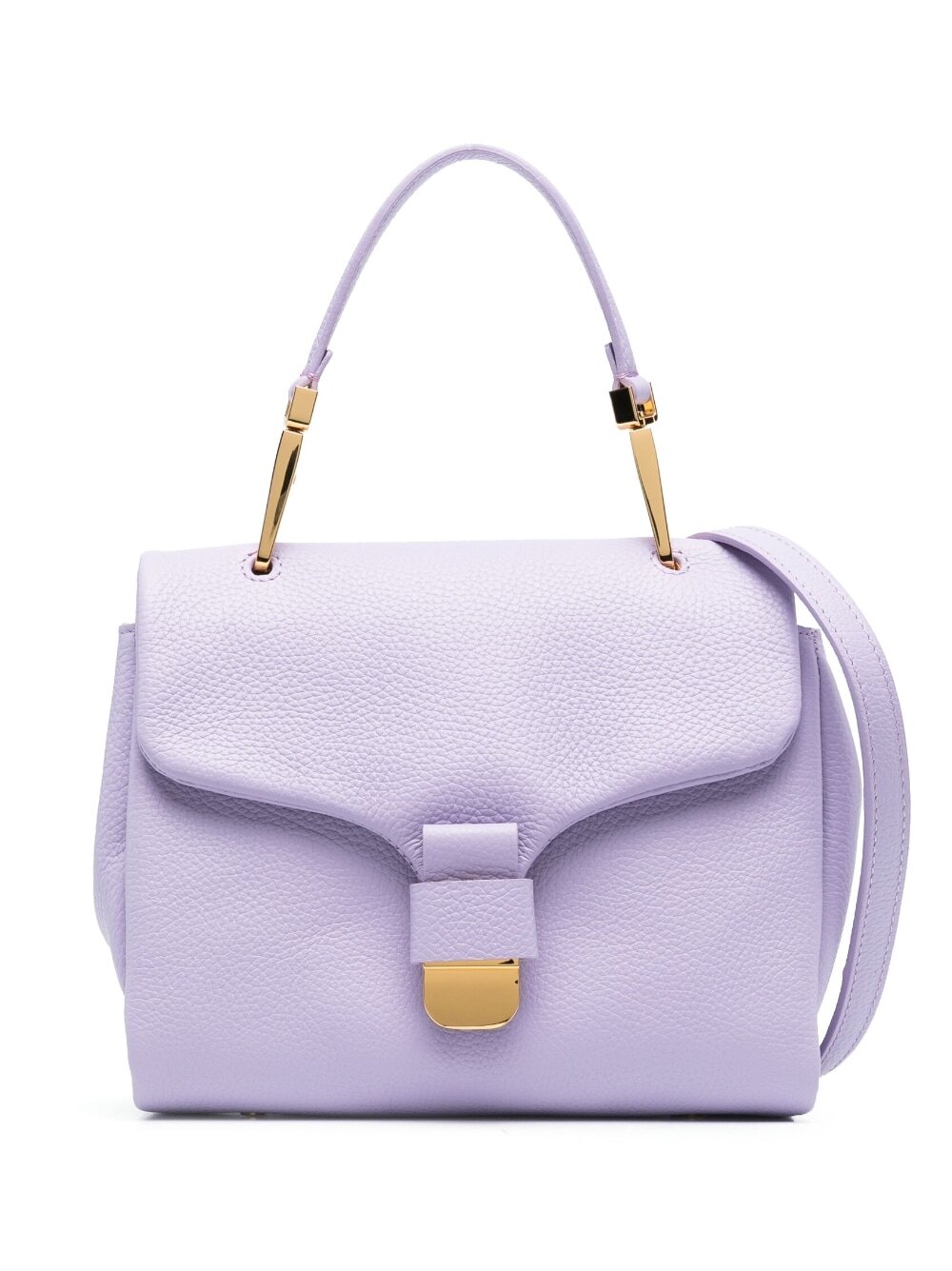 Coccinelle small grained leather bag - Purple