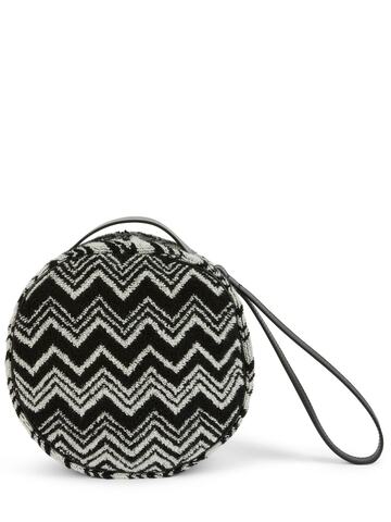 MISSONI HOME COLLECTION Keith Round Top Handle Beauty Case in black / white