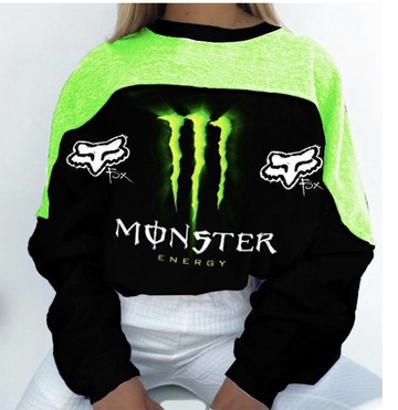 sweater,monster,green,black,monster energy,streetwear