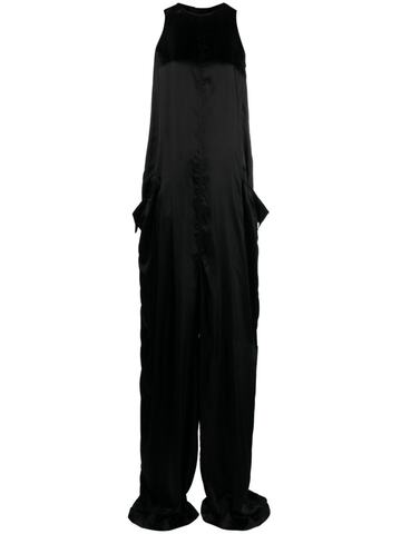 rick owens luxor walrus sleeveless jumpsuit - black
