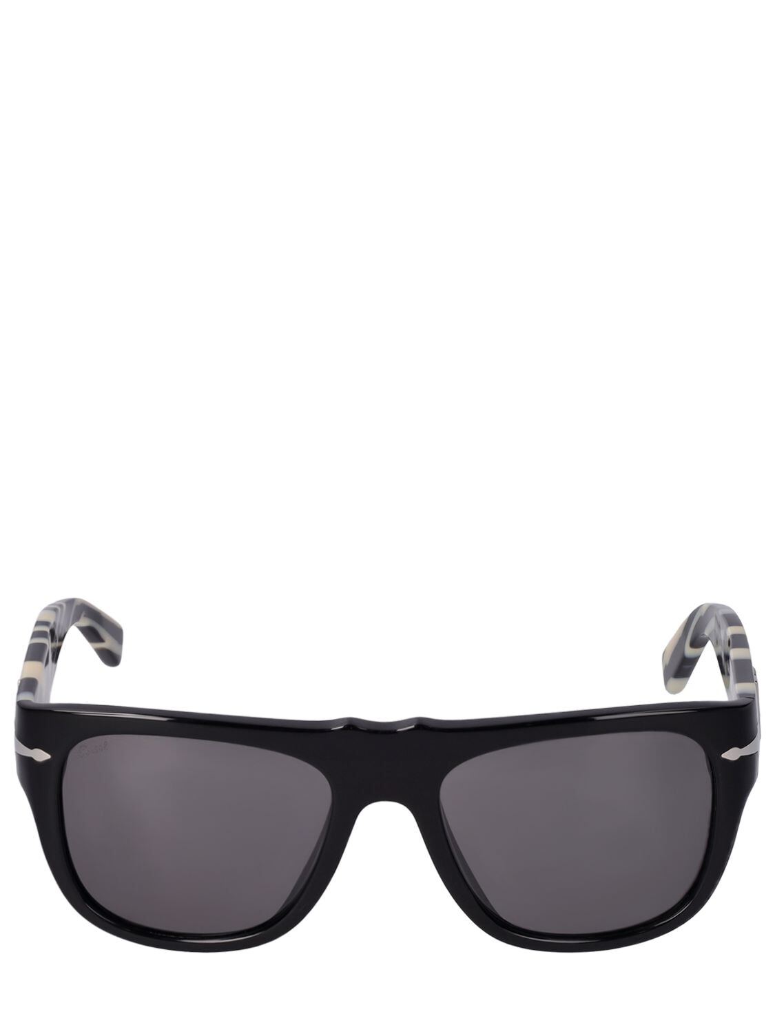 DOLCE & GABBANA D&g X Persol Squared Acetate Sunglasses in black / grey