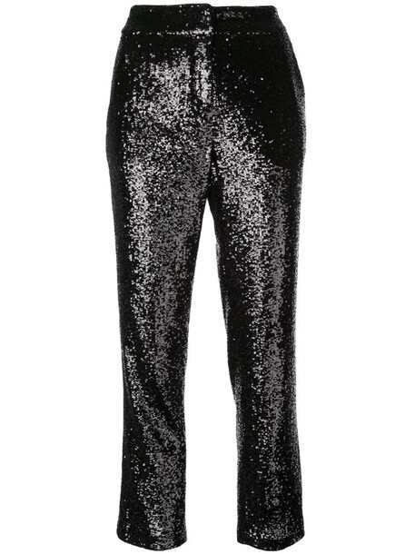 A.L.C. glitter detail trousers in black