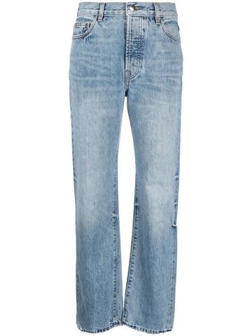 amiri stonewash straight-leg jeans - blue