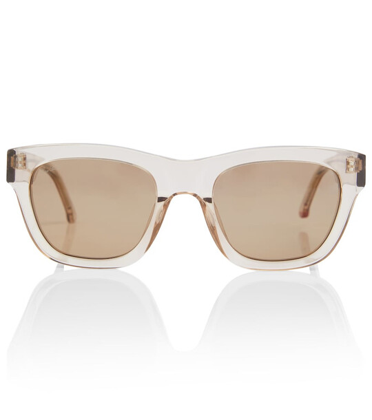 Loro Piana Roaden square sunglasses in brown