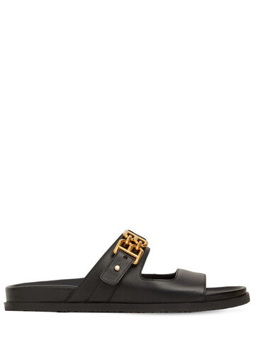 BALLY 20mm Emma Leather Slide Sandals in black