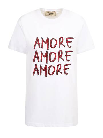 Alessandro Enriquez Cotton T-shirt in white
