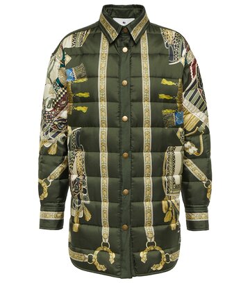 Etro Printed quilted silk jacket