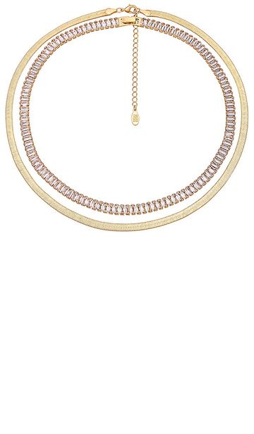 8 other reasons delicate layers necklace in metallic gold