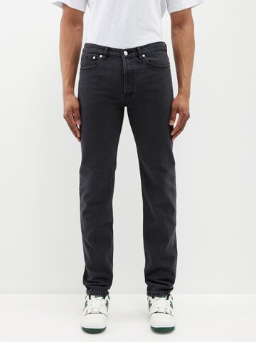 a.p.c. a.p.c. - petit new standard straight-leg jeans - mens - black