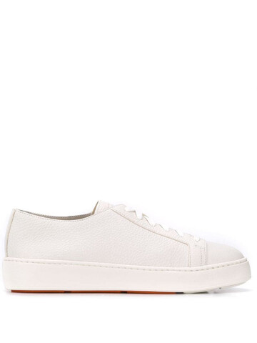 santoni low-top sneakers in white