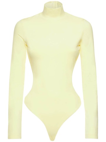 MARC JACOBS (THE) Cut Out Bodysuit in yellow