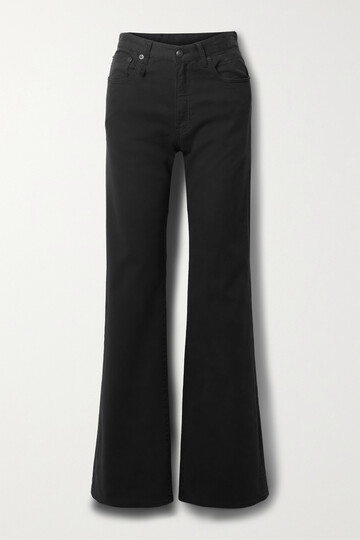 r13 - jane cotton-blend corduroy straight-leg pants - black