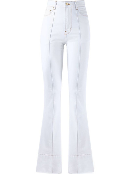 Amapô high waist flared jeans in white