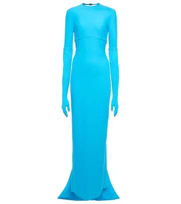 Balenciaga Swimsuit cutout gown in blue