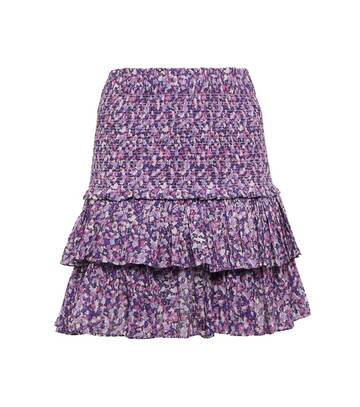 Isabel Marant, àtoile Naomi smocked cotton miniskirt in purple