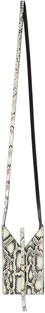 Givenchy White & Black Snake Cut-Out Phone Bag