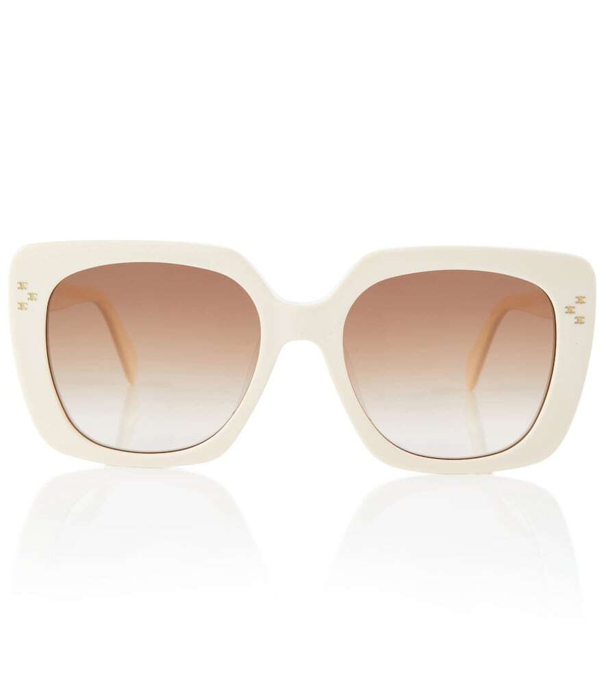 Celine Eyewear Oversized square sunglasses in beige